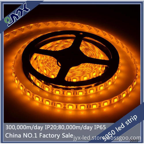 Factory price 5050 60leds/m 5M waterproof IP65 DC 12V single pcb W/WW/B/G LED flexible strip light